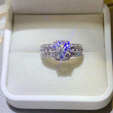 2 Carat Moissanite 925 Sterling Silver Ring - Apalipapa