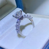 2 Carat Moissanite 925 Sterling Silver Ring - Apalipapa