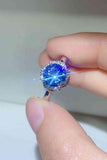 2 Carat Moissanite Contrast 925 Sterling Silver Ring - Apalipapa