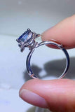 2 Carat Moissanite Contrast 925 Sterling Silver Ring - Apalipapa