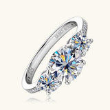 3 Carat Moissanite 925 Sterling Silver Ring - Apalipapa