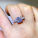 3 Carat Moissanite 925 Sterling Silver Ring - Apalipapa