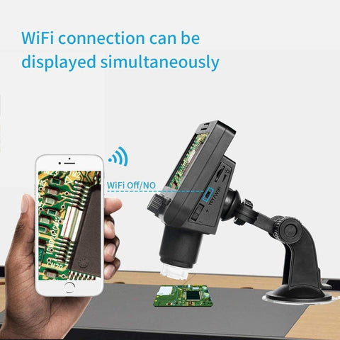 4.3 inch LCD Wireless Digital Microscope Wi-Fi - Apalipapa