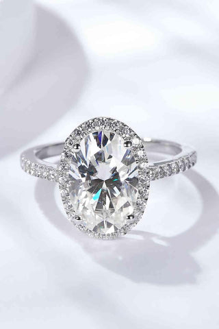 4.5 Carat Moissanite Halo Ring - Apalipapa