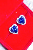 4 Carat Moissanite Heart-Shaped Stud Earrings - Apalipapa