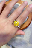 5 Carat Moissanite 925 Sterling Silver Ring in Banana Yellow - Apalipapa