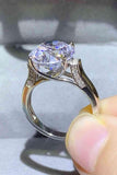 5 Carat Moissanite Platinum-Plated Ring - Apalipapa