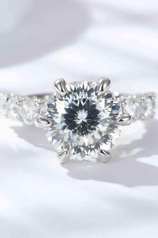 5 Carat Moissanite Side Stone Ring - Apalipapa