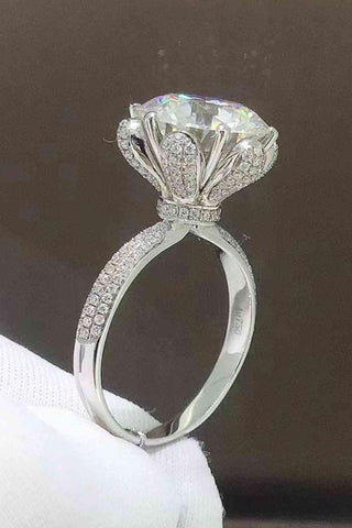 5 Carat Moissanite Side Stone Ring - Apalipapa