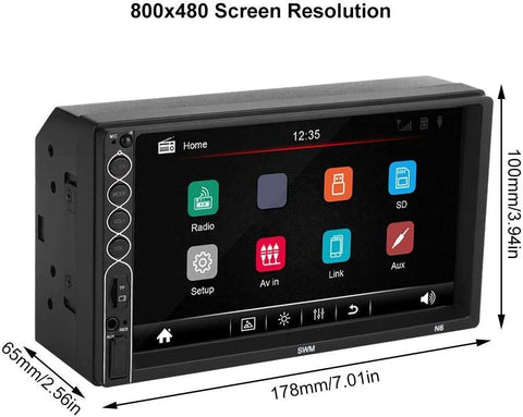 7in 2 DIN TFT Car MP5 Player HD Bluetooth - Apalipapa