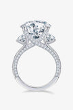 8.6 Carat Moissanite Platinum-Plated Ring - Apalipapa