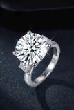 8.6 Carat Moissanite Platinum-Plated Ring - Apalipapa