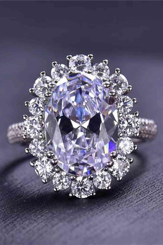 8 Carat Oval Moissanite Ring - Apalipapa