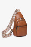 Adored It's Your Time PU Leather Sling Bag - Apalipapa