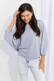 Andree by Unit Full Size Needless to Say Dolman Sleeve Top - Apalipapa