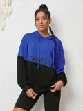 CASUAL Graphic Two-Tone Hoodie - Apalipapa