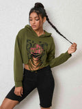 Cutout Long Sleeve Hoodie - Apalipapa