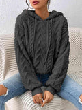 Drawstring Long Sleeve Hoodie - Apalipapa