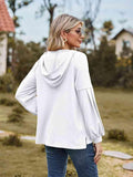 Dropped Shoulder Button-Down Hoodie - Apalipapa