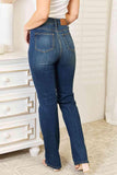 Judy Blue Full Size Elastic Waistband Slim Bootcut Jeans - Apalipapa