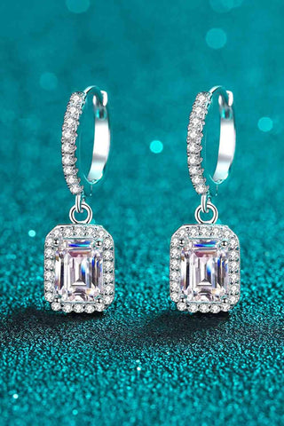 Moissanite 925 Sterling Silver Drop Earrings - Apalipapa