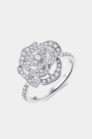 Moissanite Flower Shape Ring - Apalipapa