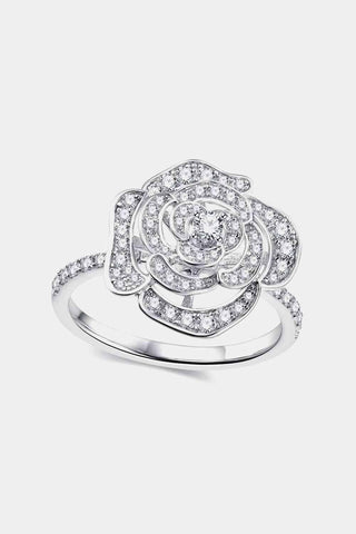 Moissanite Flower Shape Ring - Apalipapa