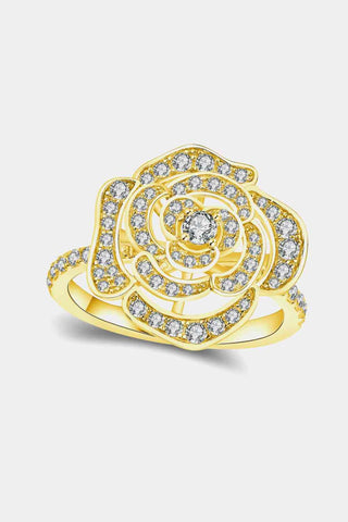 Moissanite Flower Shape Ring - Apalipapa