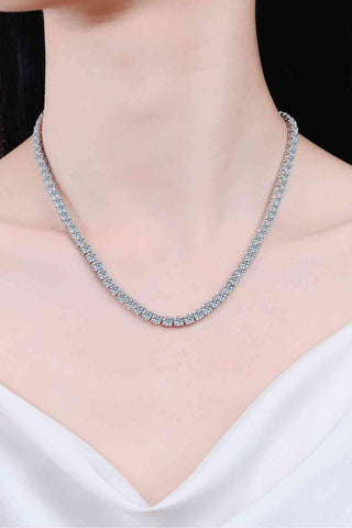 Moissanite Rhodium-Plated Necklace - Apalipapa