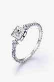 Moissanite Square Shape 925 Sterling Silver Ring - Apalipapa