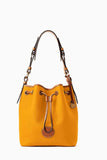 PU Drawstring Bucket Bag - Apalipapa