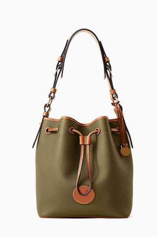 PU Drawstring Bucket Bag - Apalipapa