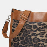 PU Leather Leopard Shoulder Bag - Apalipapa