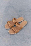 Qupid Summertime Fine Double Strap Twist Sandals - Apalipapa