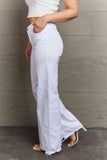 RISEN Raelene Full Size High Waist Wide Leg Jeans in White - Apalipapa