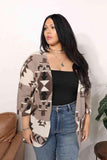 Sew In Love Full Size Cardigan with Aztec Pattern - Apalipapa