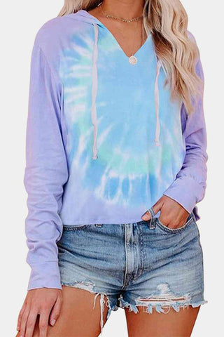 Tie-Dye Drawstring Hoodie - Apalipapa