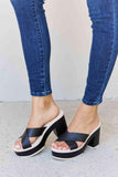 Weeboo Cherish The Moments Contrast Platform Sandals in Black - Apalipapa