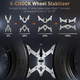 XPORTION X-Shaped Wheel Chock Stabilizer - Apalipapa