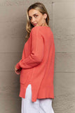 Zenana Bright & Cozy Full Size Waffle Knit Cardigan - Apalipapa