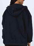 Zip-Up Drawstring Hoodie - Apalipapa